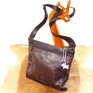 Radley London Cross Body/Shoulder Tobacco Brown Distress Style Leather Boho Bag